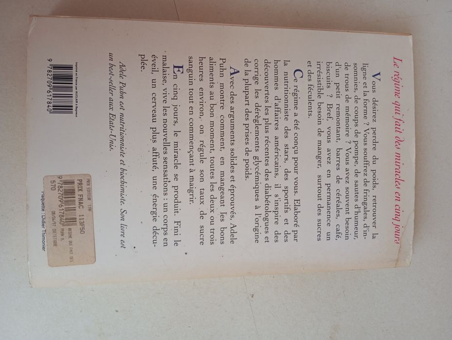 Adele Puhn - Lê régime qui fait des miracles En cinq jours