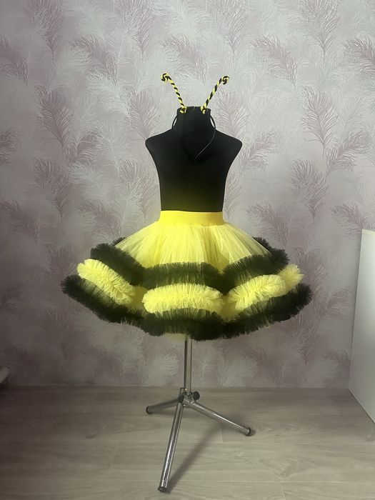 Костюм бджілки сонця кульбаби  жовта фатинова спідниця індивід. пошив