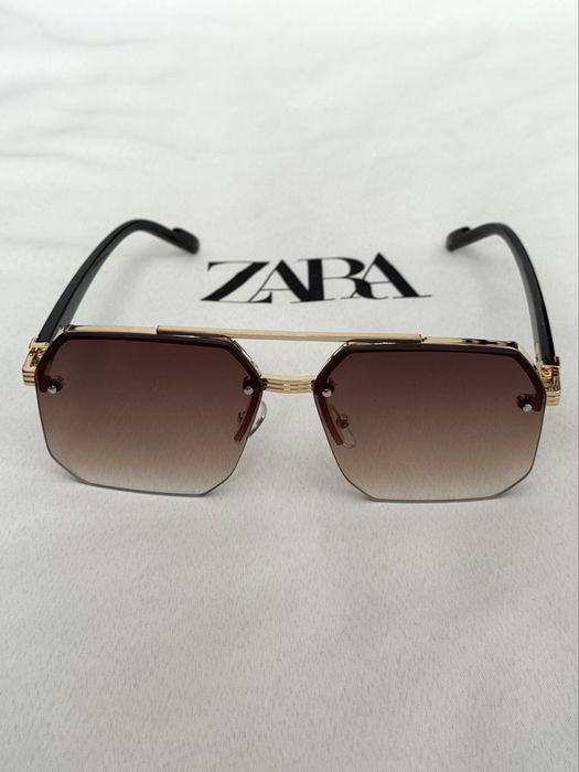 Okulary przeciwsłoneczne męskie metal frame Modern Style Summer Edition ~ Zara Accessories One Size