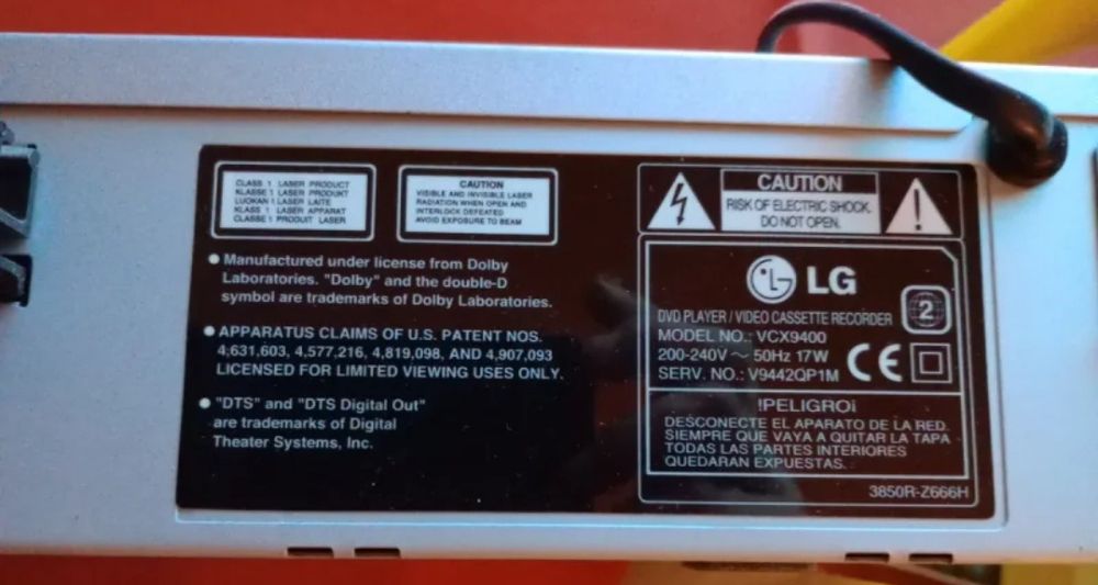 Videogravador LG Combinado DVD e VHS