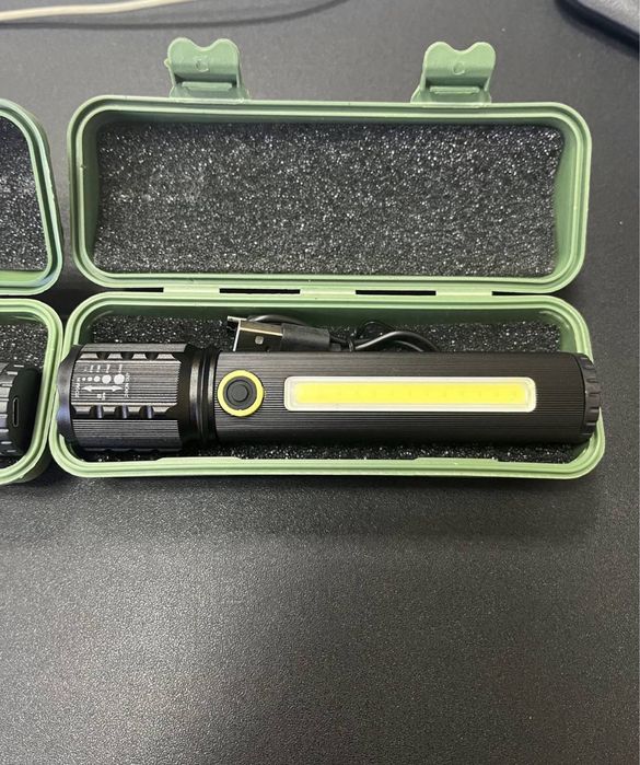 Led фонарик акумуляторний, лед ліхтар usb , карманний фонарь.