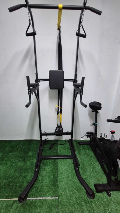 BIGZZIA Multifuncional Pull Up Dip Station Pull Up Fitness Ajustável