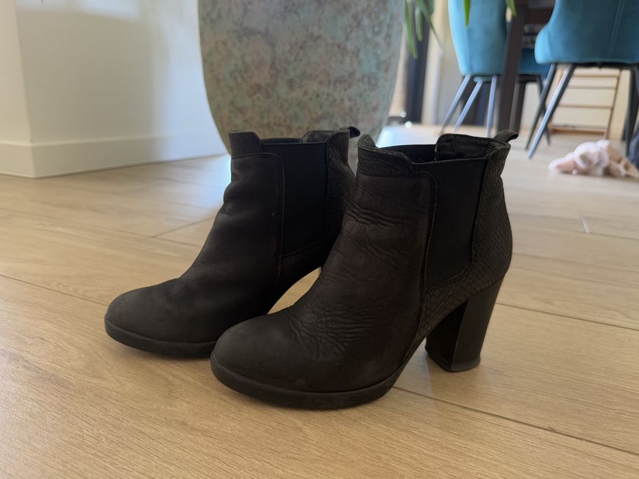 Botki badura r 37 nobuk czarne