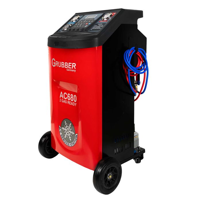 STACJA do obsługi KLIMATYZACJI serwis PÓŁ - AUTOMAT R134A blokada WAGI