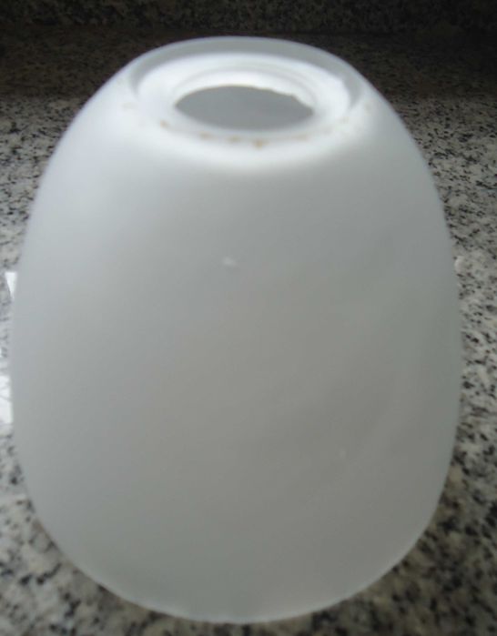 Abajours vidro branco fosco