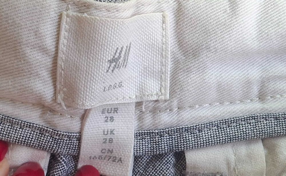 Calções Corsários Cinzento H&M 38