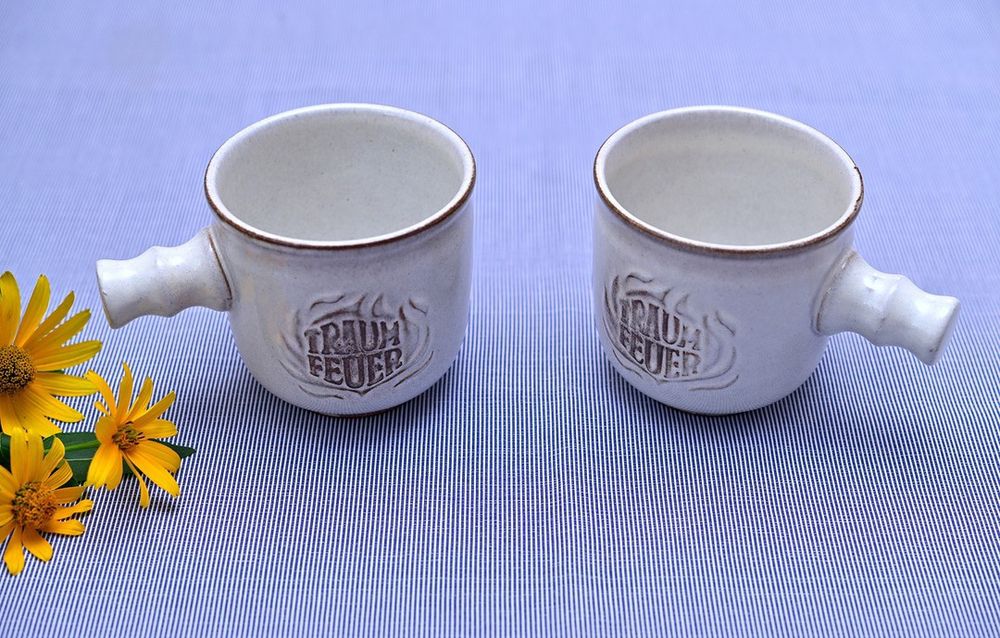 oryginalne kubki ceramiczne do rumu Traum Feuer