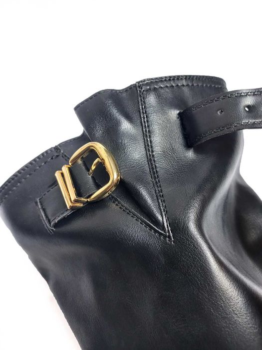 Botas cano Alto Pele Preto Senhora 38 Zara
