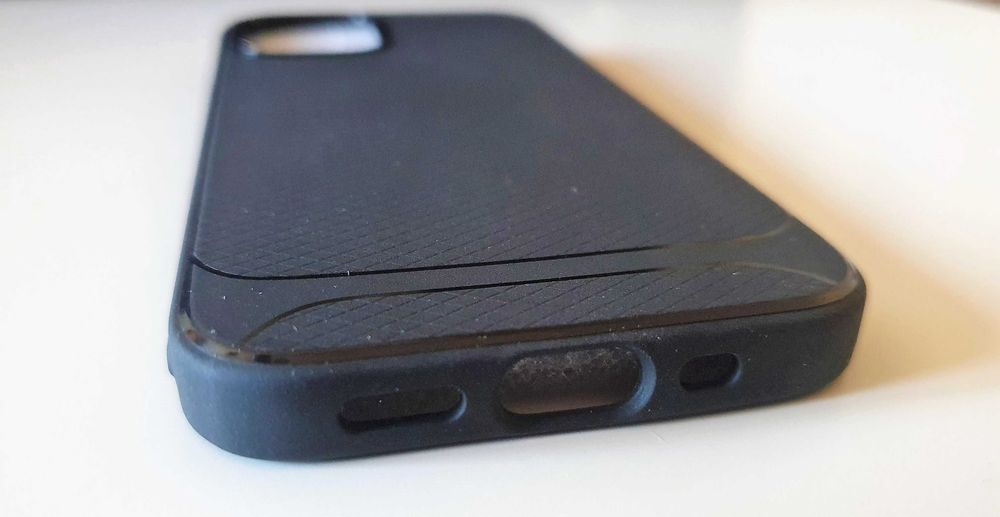 iPhone 12 mini - etui czarne carbon