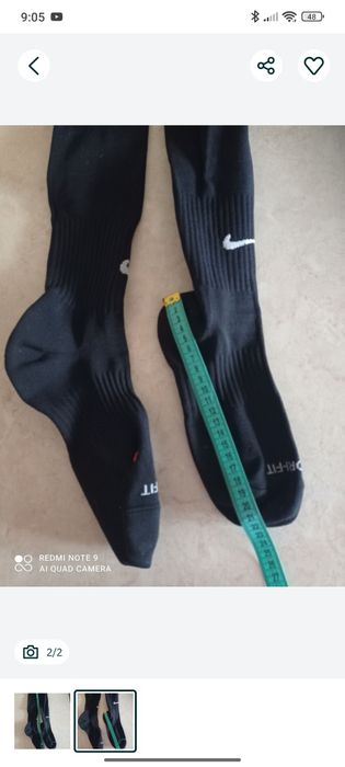 Podkolanówki skarpety Nike piłkarskie czarne