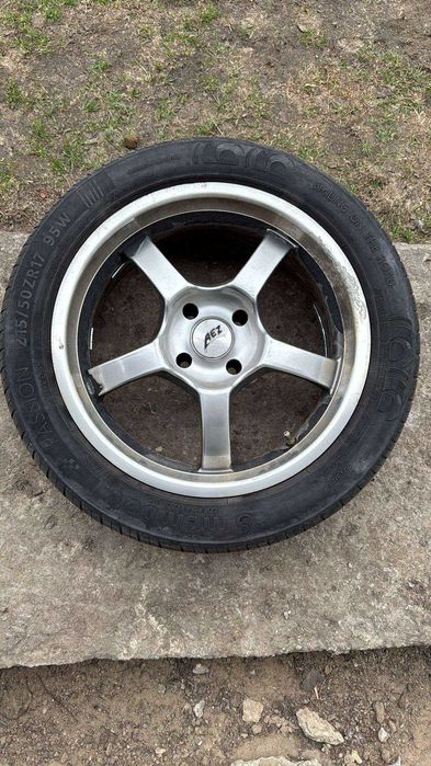 Komplet koła OPONY LETNIE aluminiowe 215/50 R17 4x108 ALUFELGI