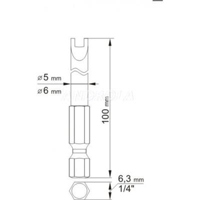 Bity długie Spanner Nr6x100mm Nr10x100mm Yato