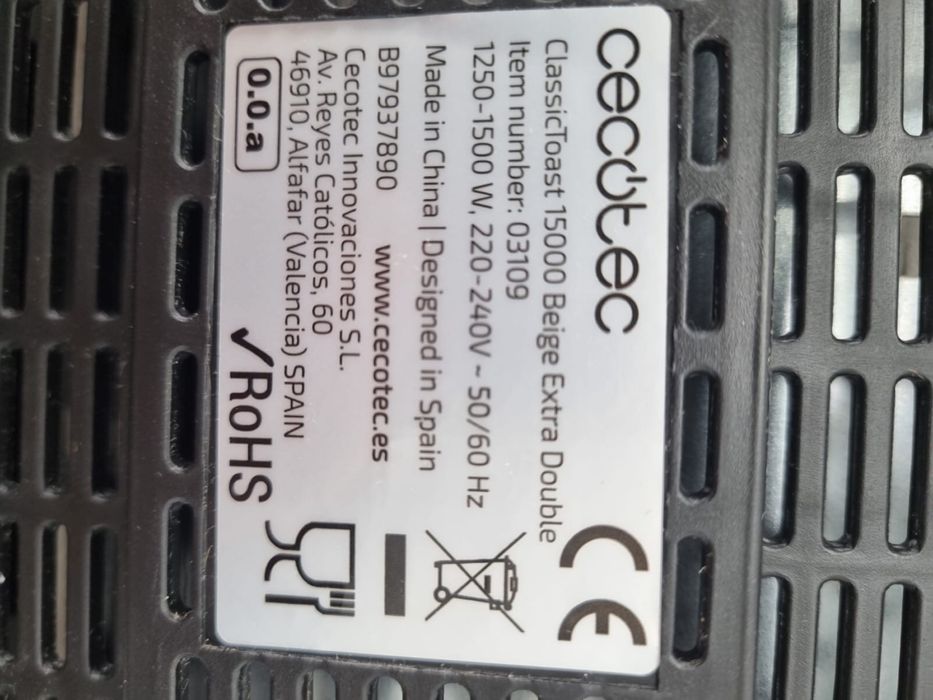 Cecotec classic toast 15000 toster