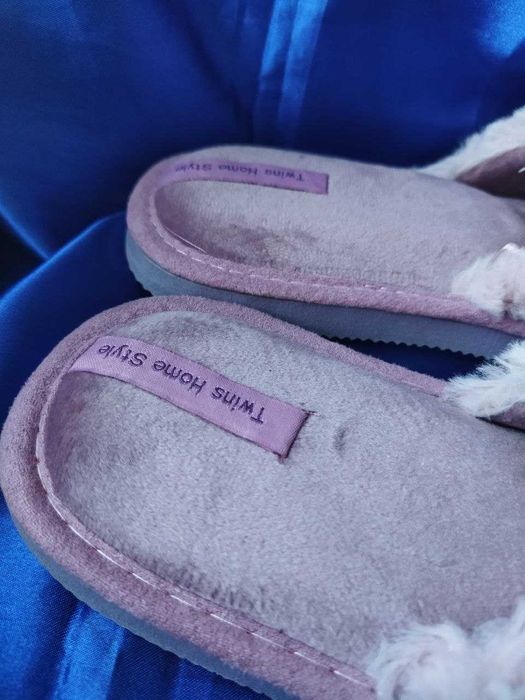 Капці, тапки, тапочки теплі з хутром на дівчинку Twins р. 38, 25 см