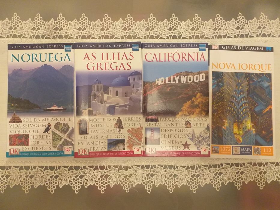 Guia american Exp;ILHASGREGAS;PARiS;Brasil.N.IORQUE;Califórnia.Noruega