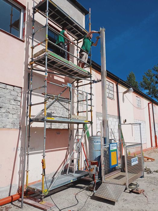 Wynajem windy budowlanej GEDA 300Z - telka rusztowania