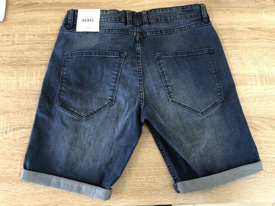 Мужские рваные Джинсовые Шорты Rebel S шорти джисові