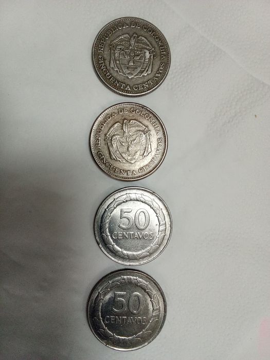 Moedas (4)  50 Centavos de COLOMBIA
