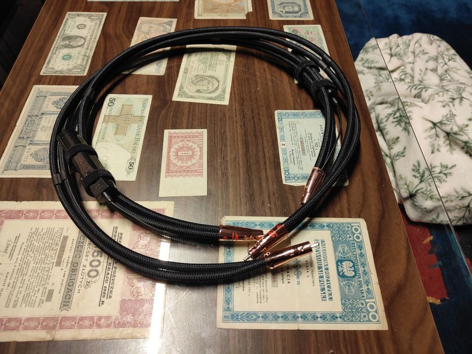 Kabel 2 x RCA audioquest thunderbird 1m