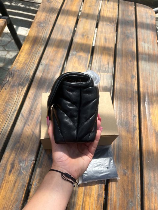 Pinko Love Bag Puff Black – nowa, komplet, czarna skórzana torebka