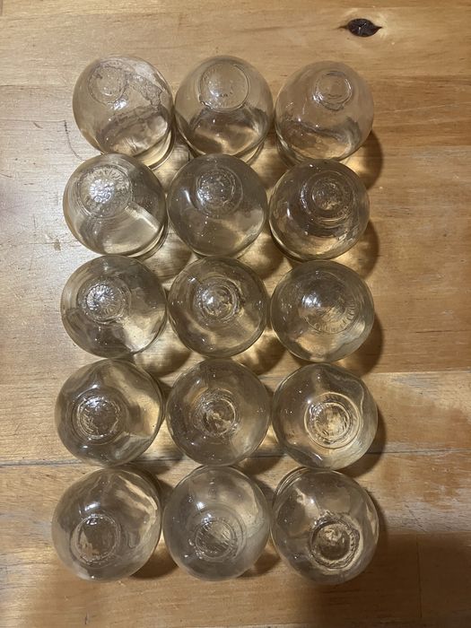 Szklane bańki lekarskie ogniowe 15szt