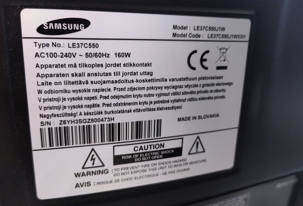 Telewizor samsung tv lcd 37 cali LE37C550J1W