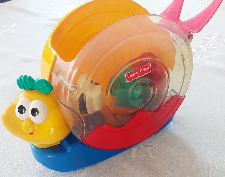 Fisher Price Ślimak smakosz klocków zabawka edukacyjna gra 6 - 36 m-cy