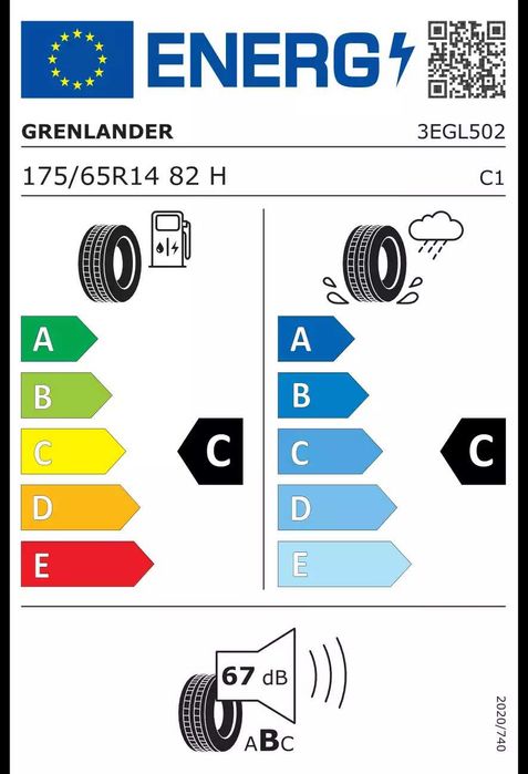 175/65 R14 82H Grenlander COLO H02 (2 sztuki) NOWE