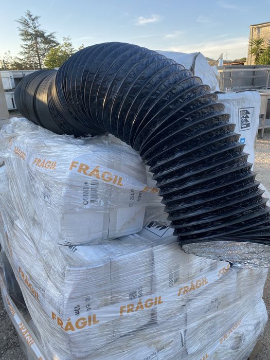 VENTILAÇÃO  . Manga flexivel aluminio. Cada caixa 10 mts.