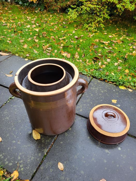 Garnek do kiszenia, kamionka z kołnierzem 10 litrów.Najlepszy garnek.