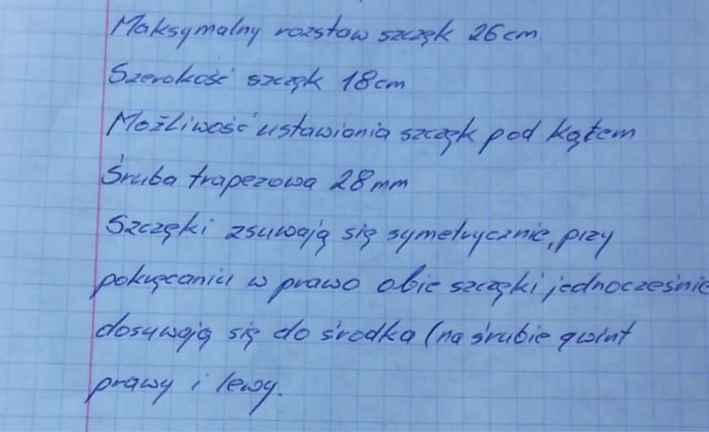 Imadło maszynowe, piła,tokarka, frezarka, wiertarka,wsk