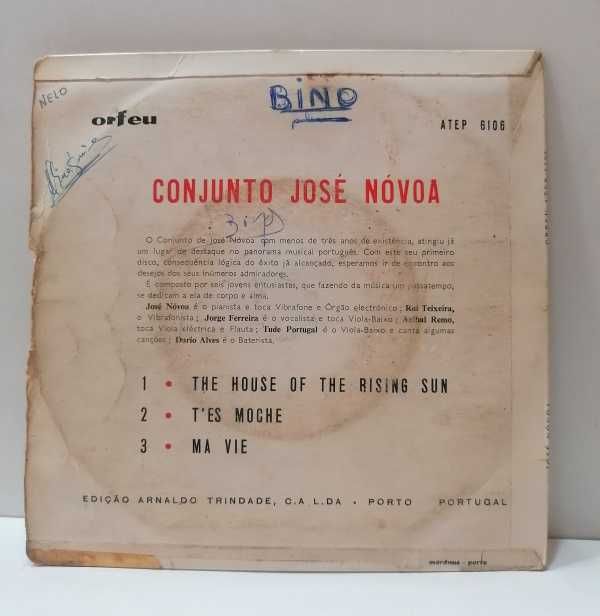 Disco Vinil de José Nóvoa - The House of Rising Sun