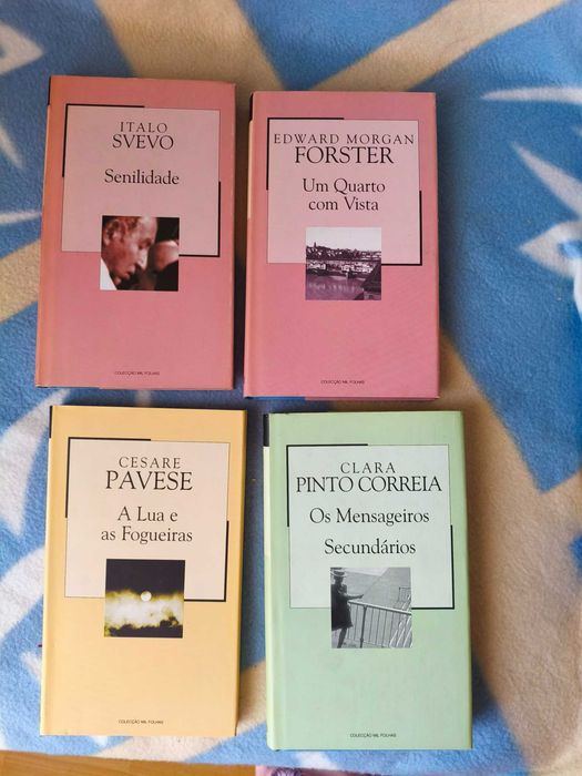 Lote 4 Livros Coleção Mil Folhas - Capa Dura (Pinto Correia, Forster, Pavese)