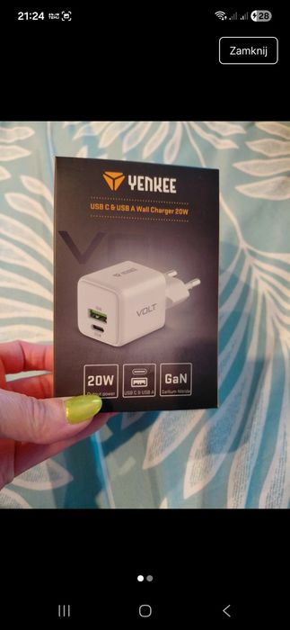 Ładowarka USB wejścia C i A