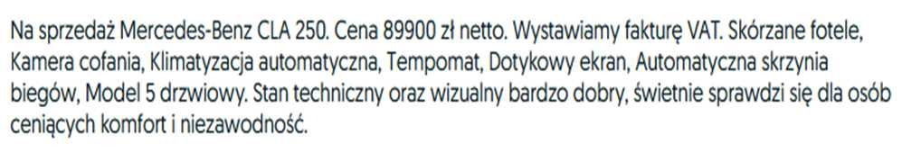 Mercedes-Benz CLA 250