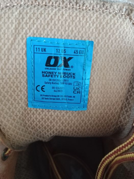 OX Tools Hloney Nubuck buty robocze skórzane roz 45
