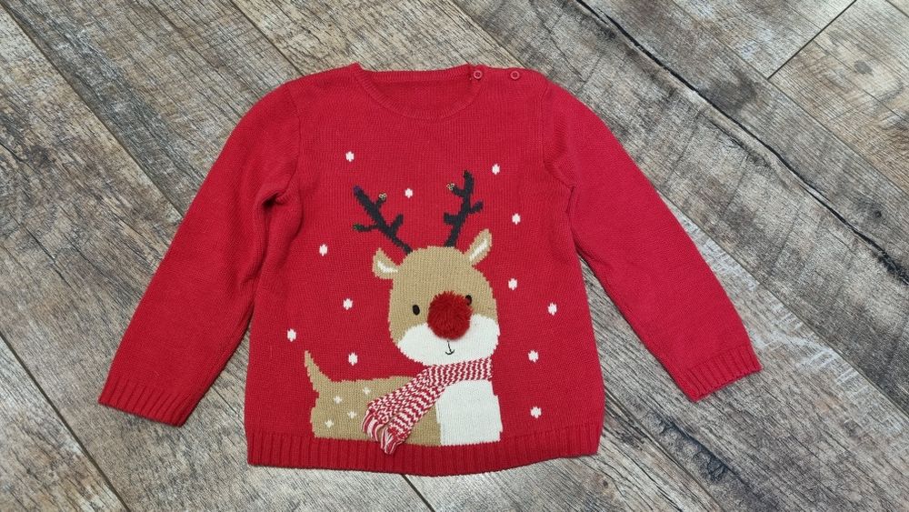 Светр кофта олень новий рік 4-5 р