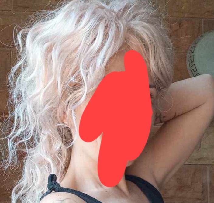 Nowy afro topper różany blond 45cm