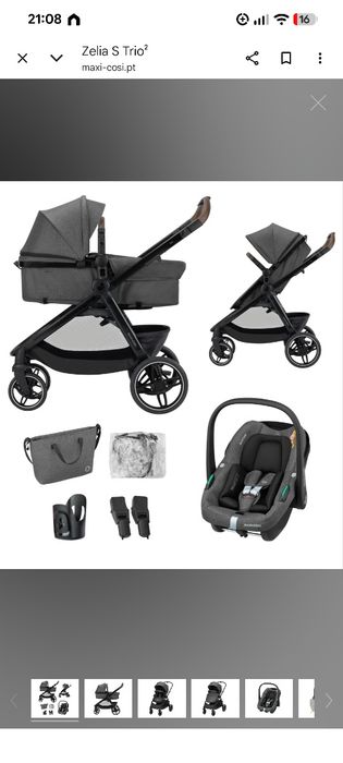 Carrinho Zelia S trio Maxi Cosi semi novo