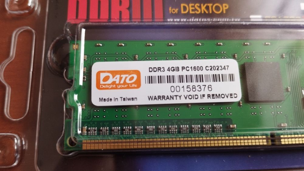 Оперативна пам'ять DATO DDR3 4Gb 1600mhz