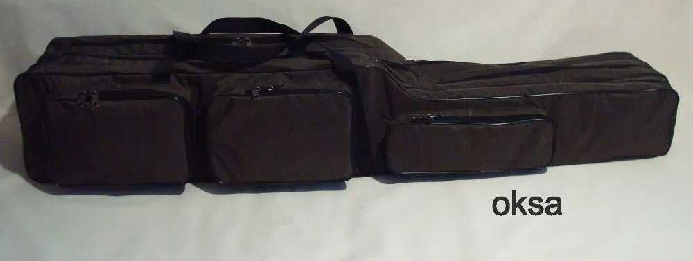 Сумка чехол для карповых удилищ удочек 130 см на три отделения Супер