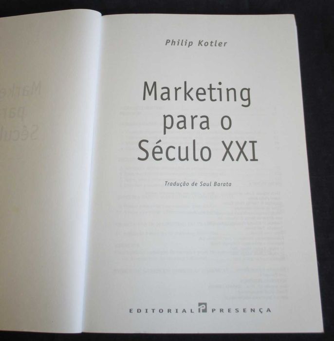 Livro Marketing para o Século XXI Philip Kotler