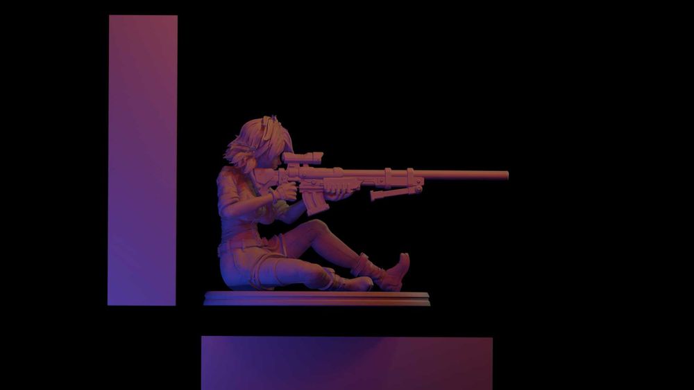 Vampire Soldier (Victoria Seras) Wariant B - figurka druk 3d z żywicy