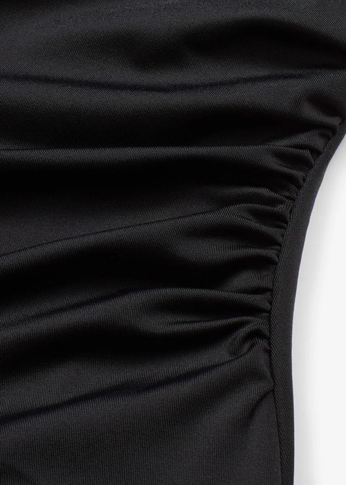 B.P.C kostium kąpielowy shape czarny z marszczeniem ^40