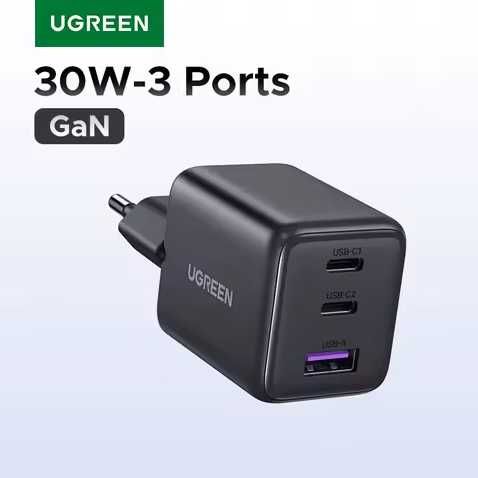 Зарядні пристрої UGREEN 20W / 30W / 45W / 65W / 100W / 160W / 200W