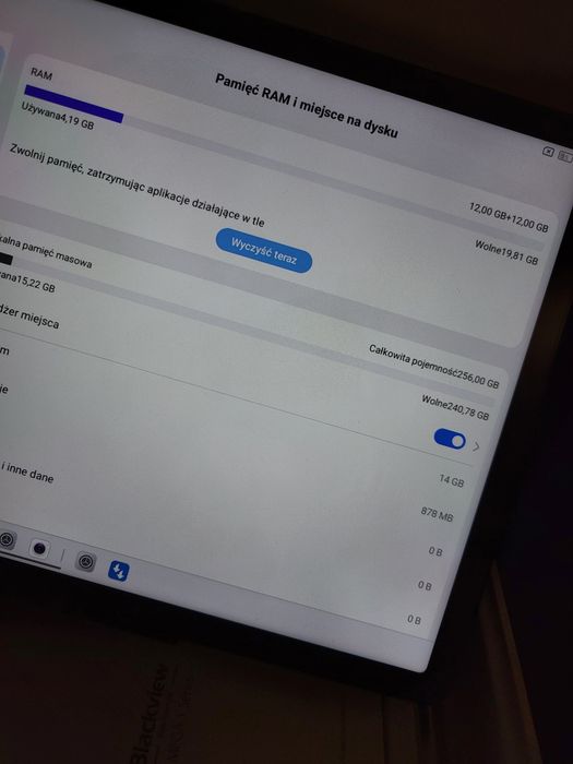 Tablet BLACKVIEW Mega 1 11.5" 12/256 GB LTE Wi-Fi Szary jak nowy.