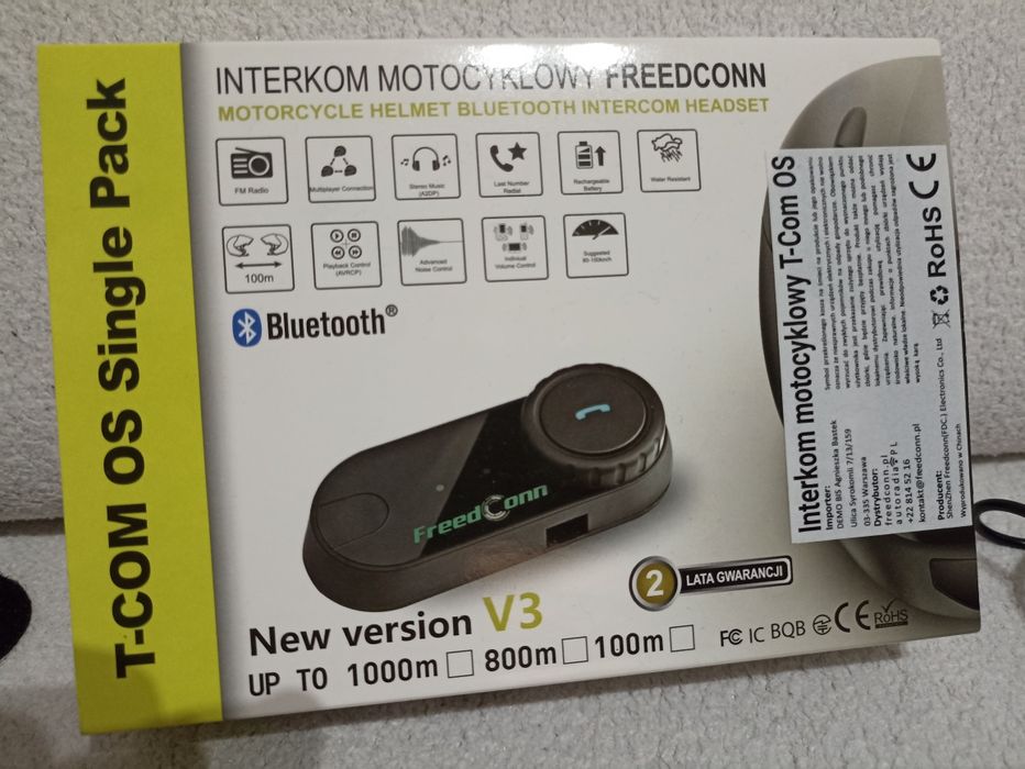Intercom freedconn motocyklowy.
