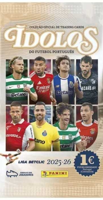Cartas Ídolos do Futebol Português 2025-26 Panini