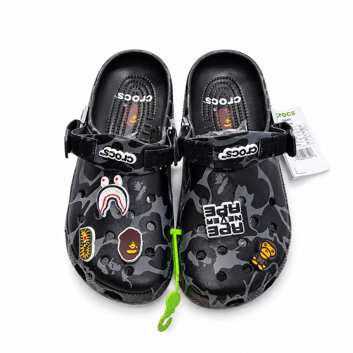 В НАЯВНОСТІ Crocs x Bape | крокси бейп | кроксы A Bathing Ape