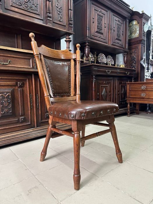 Дубовий масивний стіл обідній  стол 4162 стільці дерево стул 4163